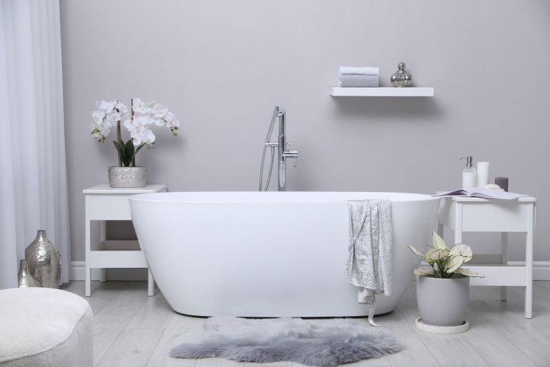 Luxury Bathtub with Modern Fixtures